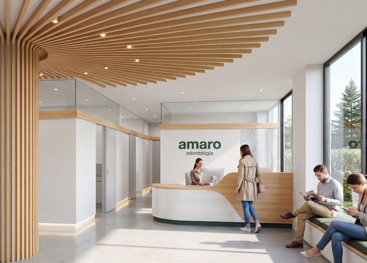 Interior de la clínica Amaro Odontología en Madrid